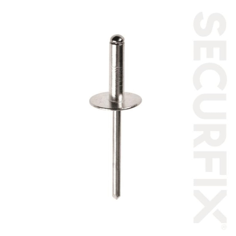Securfix Domehead Rivets Aluminium/Steel 4.0 X1 8mm Pack 80