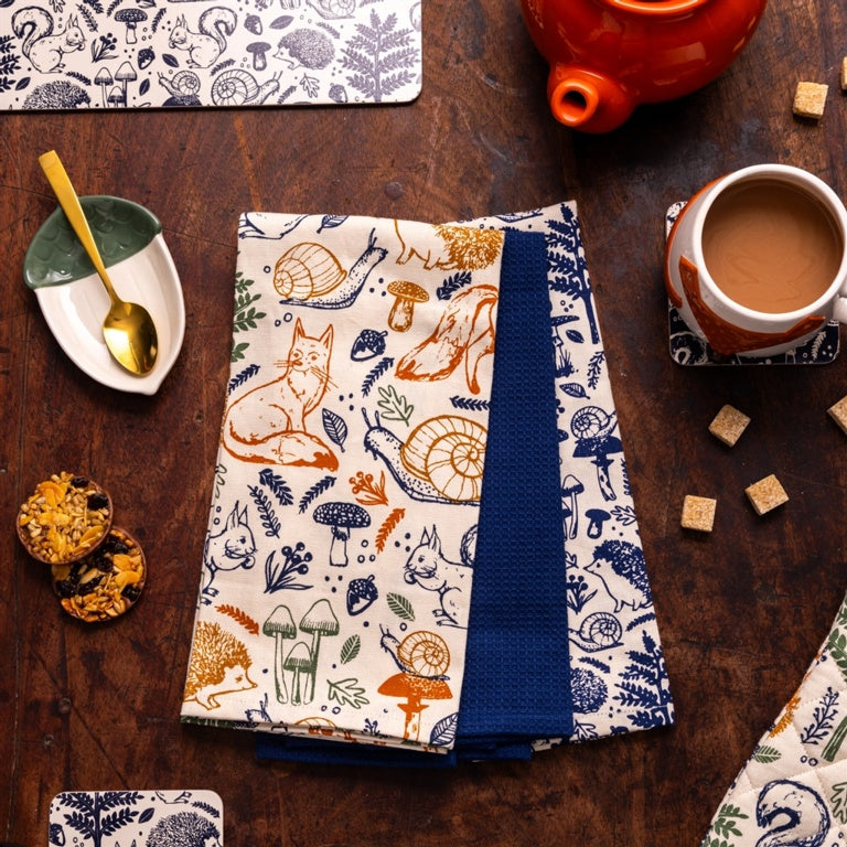Price & Kensington Woodland Tea Towels Set Of 3