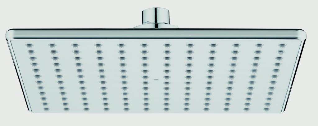 Blue Canyon Lazio Chrome Square Fixed Shower Head 22cm