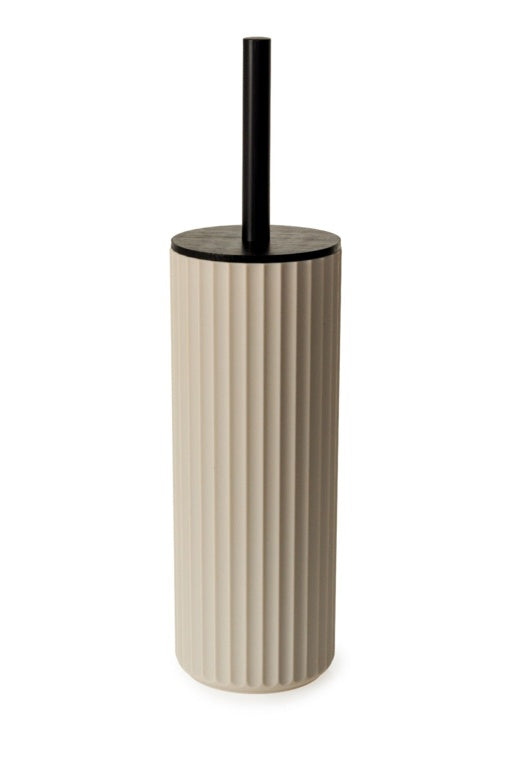 Blue Canyon Berkeley Toilet Brush Almond With Bamboo Lid