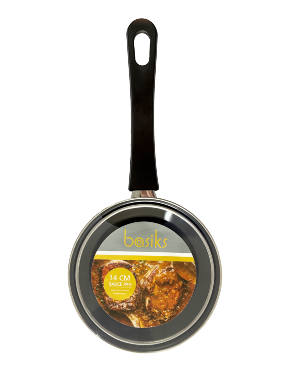 Basiks Carbon Steel Saucepan And Lid