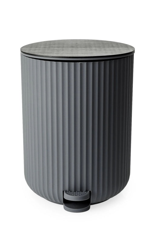 Blue Canyon Berkeley Pedal Bin 4.5 L Grey With Bamboo Lid