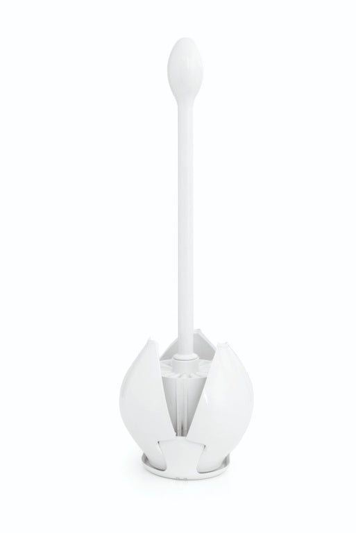 Blue Canyon Lotus Toilet Brush & Holder White