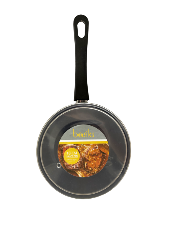Basiks Carbon Steel Saucepan And Lid