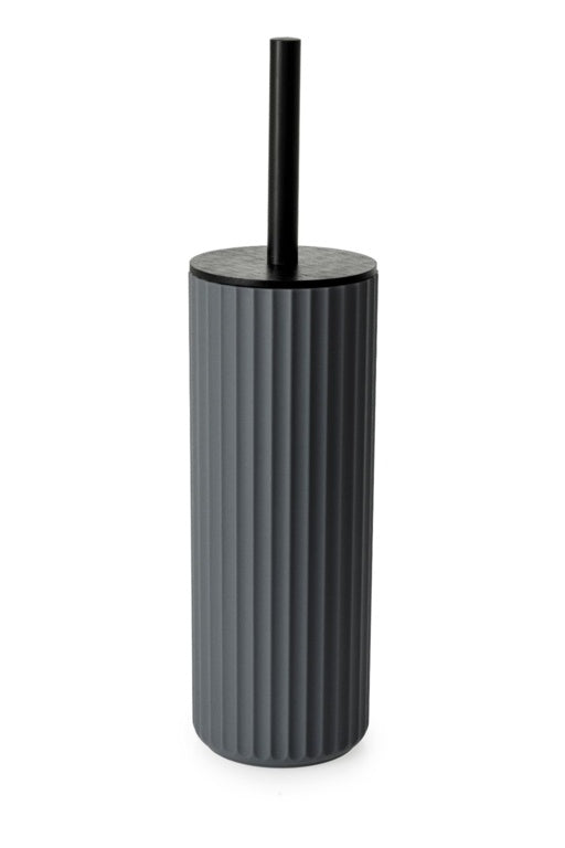 Blue Canyon Berkeley Toilet Brush Grey With Bamboo Lid