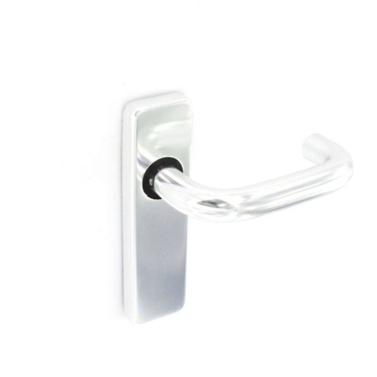 Securit Aluminium Latch Handles Polished (Pair) 150mm