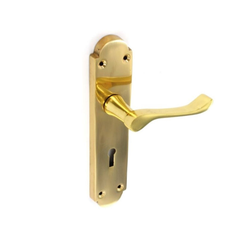 Securit Victorian Regency Lock Handles (Pair) 200mm