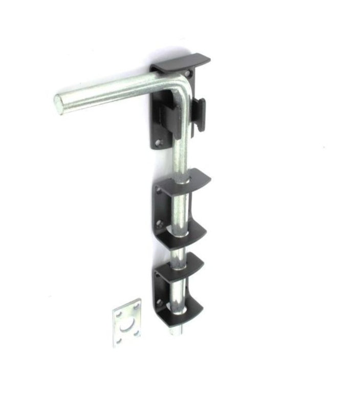 Securit Garage Door Bolt Black 375mm