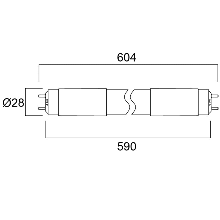 Sylvania T8 Led Tube Ccg L600 2ft 840 6.6w 900l