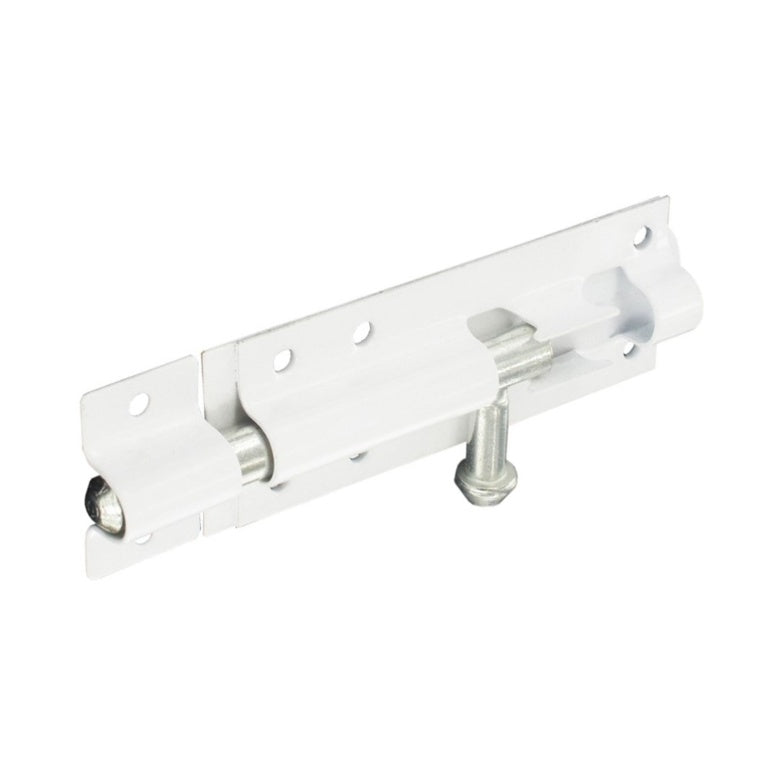 Securit Tower Bolt White 150mm Pack Of 5