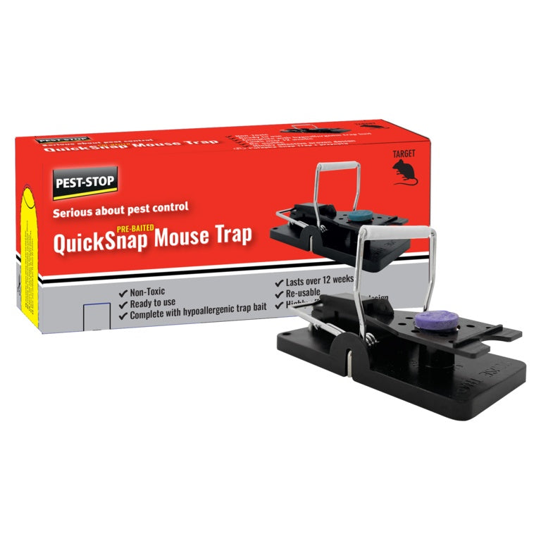 Pest Stop Pre Bait Quick Snap Mouse Trap