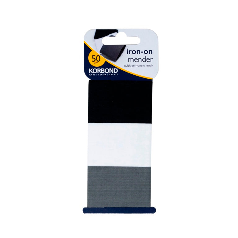 Korbond Iron On Mender 3.8cm X 50cm 3 Pack