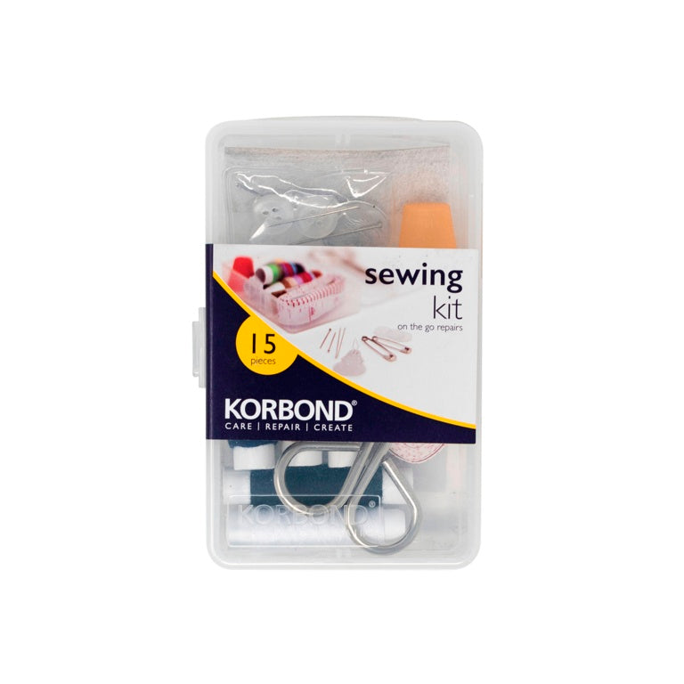 Korbond Sewing Kit Pvc Case 15 Piece