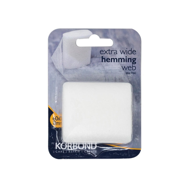Korbond Extra Wide Hemming Web 60mm X 8m