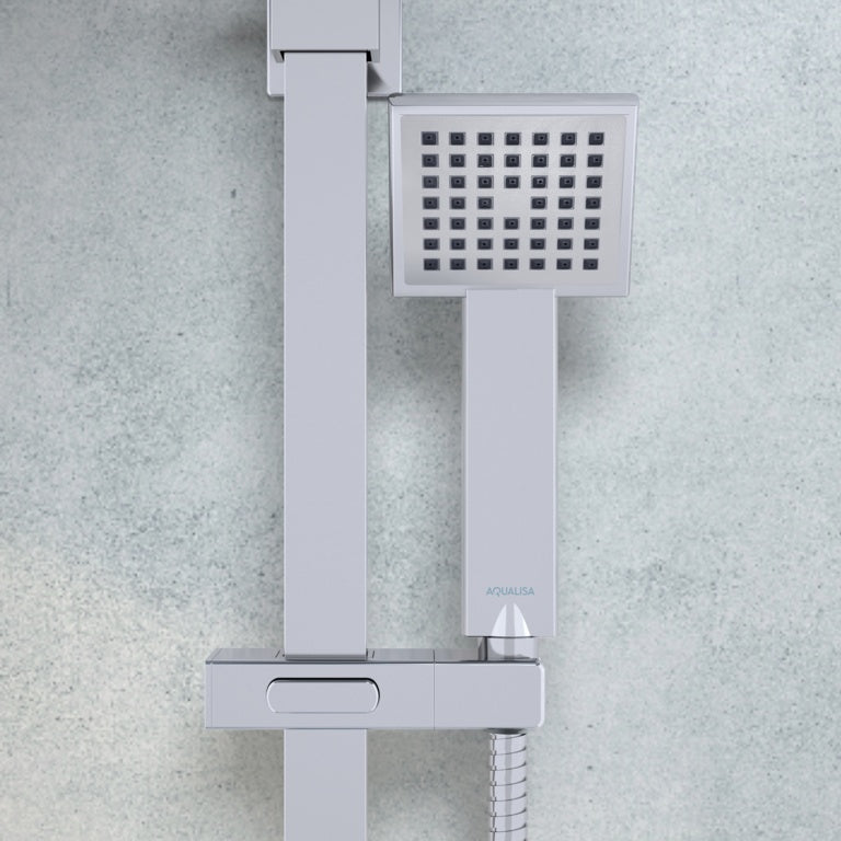 Aqualisa Square Valve Dual Mixer Shower Chrome