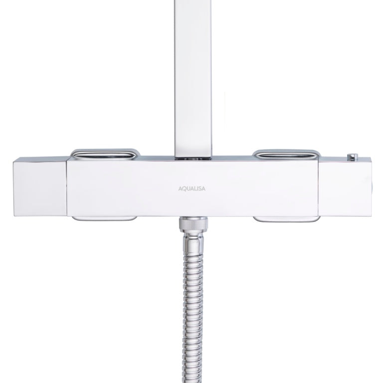 Aqualisa Square Valve Dual Mixer Shower Chrome
