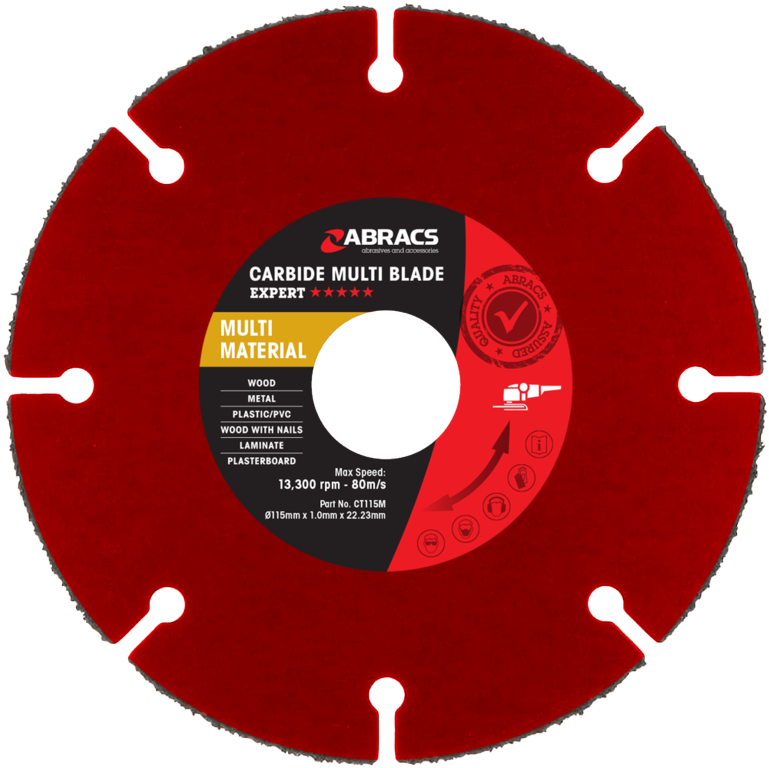 Abracs Carbide Tipped Multi Material Blade 115mm X 22mm