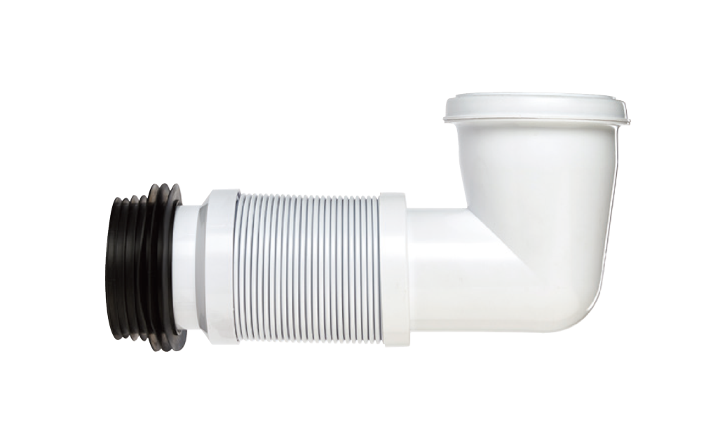 Securplumb Bent Flexible W/C Pan Connector 300 600mm