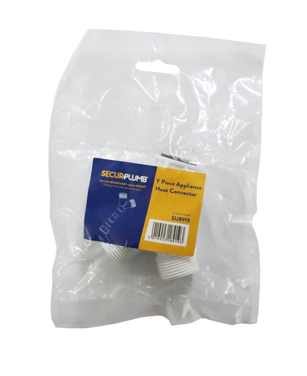 Securplumb Y Piece Appliance Hose Connector Plastic
