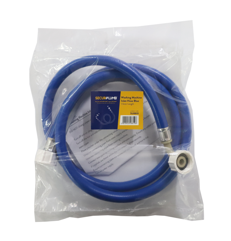 Securplumb Washing Machine Inlet Hose Blue 1.5m