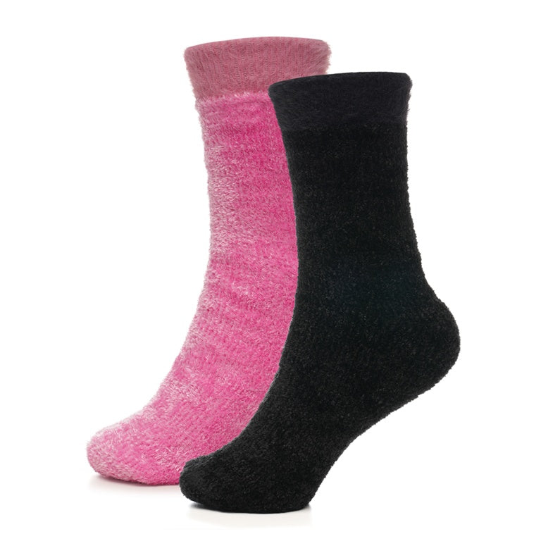 Rjm Ladies Chenille Velvet Socks 2 Pack