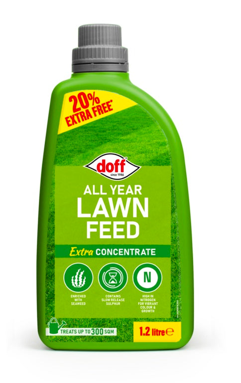 Doff All Year Lawn Feed Concentrate 1.2 L Extra Fill