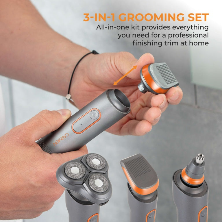Carmen Titan Titanium 3 In 1 Grooming Set