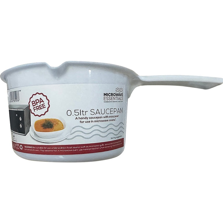 Microwave Essentials White Saucepan 0.5 L
