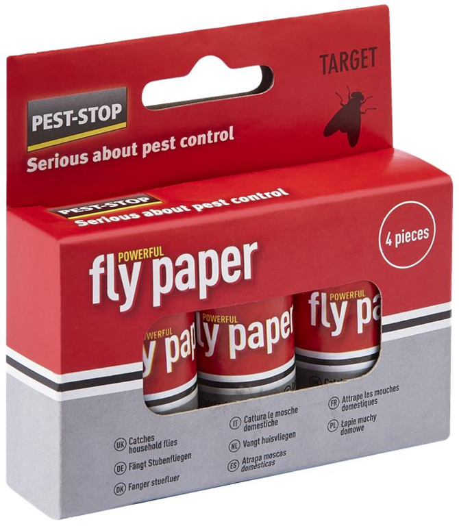 Pest Stop Flypaper Pack 4