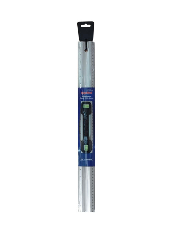 Supa Tool Aluminium Ruler With Level 24" 600mm