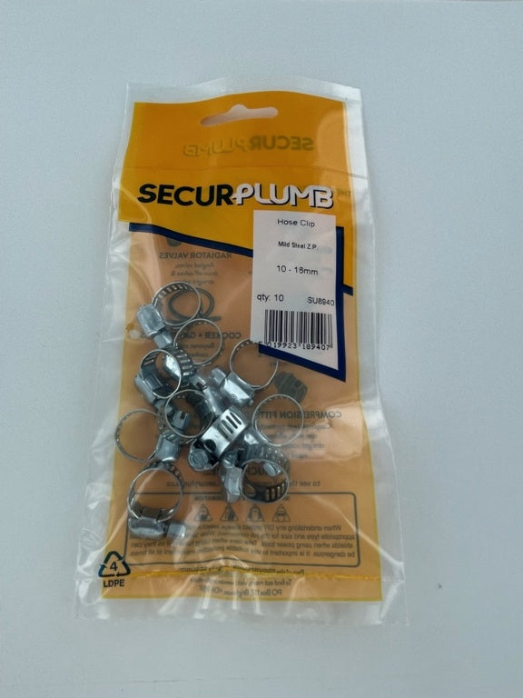 Securplumb Hose Clip 10 16mm Pack 10