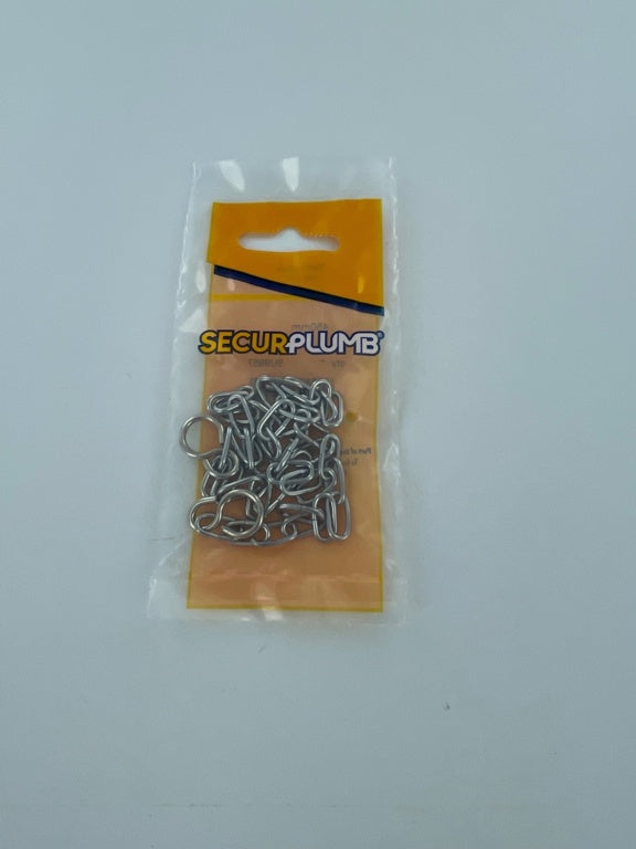 Securplumb Bath Chain Link Cp 450mm Pack 1
