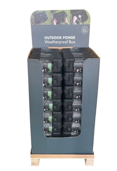 Securlec Waterproof Box With 4 Gang 10m Extension Lead IP54