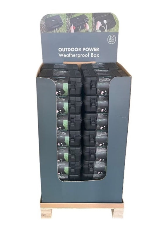 Securlec Waterproof Box With 4 Gang 10m Extension Lead IP54