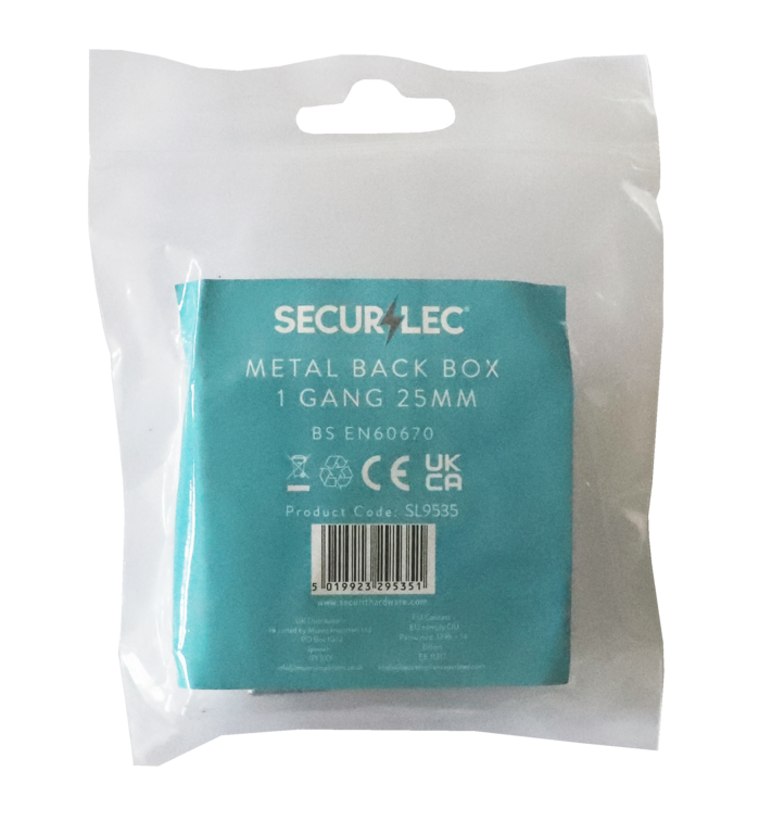Securlec 1 Gang Metal Box