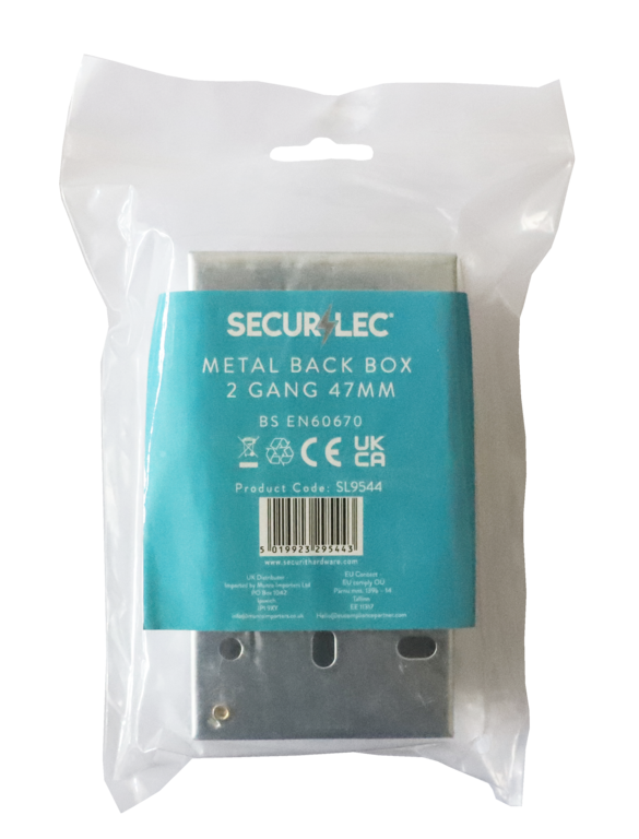 Securlec 2 Gang Metal Box