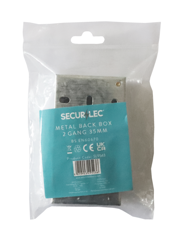 Securlec 2 Gang Metal Box