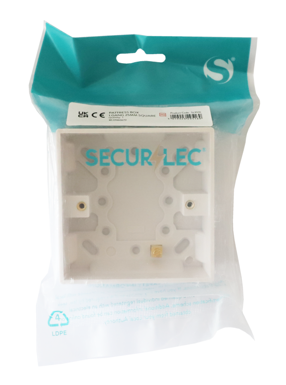 Securlec Surface Pattress Box 1g Square