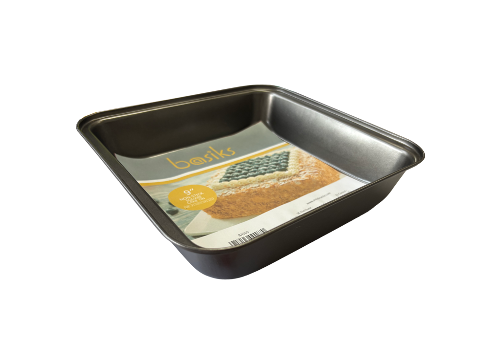 Basiks Non Stick Square Cake Tin 9"