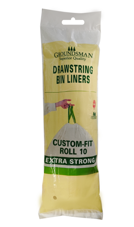 Groundsman Drawstring Bin Liners Pack 10 50/60 L
