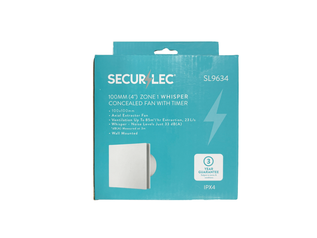 Securlec Zone 1 Whisper Concealed With Fan Timer 100m