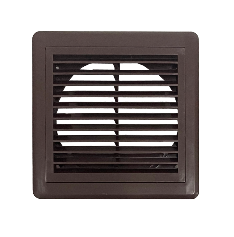 Securlec Inlet/Outlet Multi Fit Fixed Grill Brown 100mm