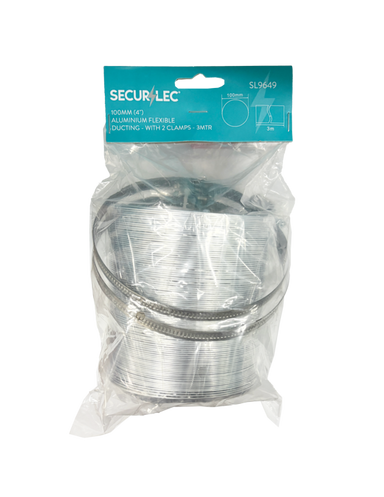 Securlec Aluminium Flexible Ducting 3m x 100mm