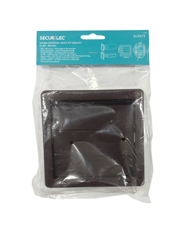 Securlec External Multi Fit Gravity Flap Brown