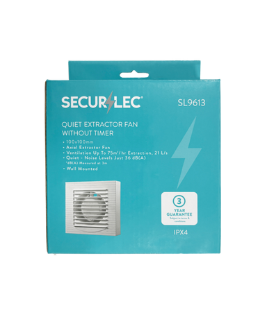 Securlec Quiet Extractor Fan Without Timer