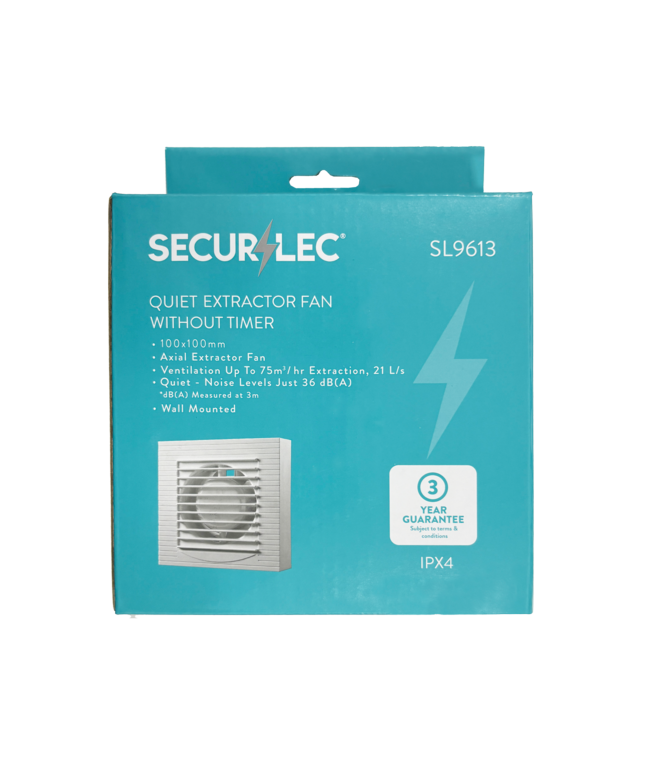 Securlec Quiet Extractor Fan Without Timer