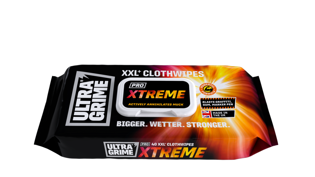 Ultragrime Pro Xtreme Xxl Clothwipes Pack 40