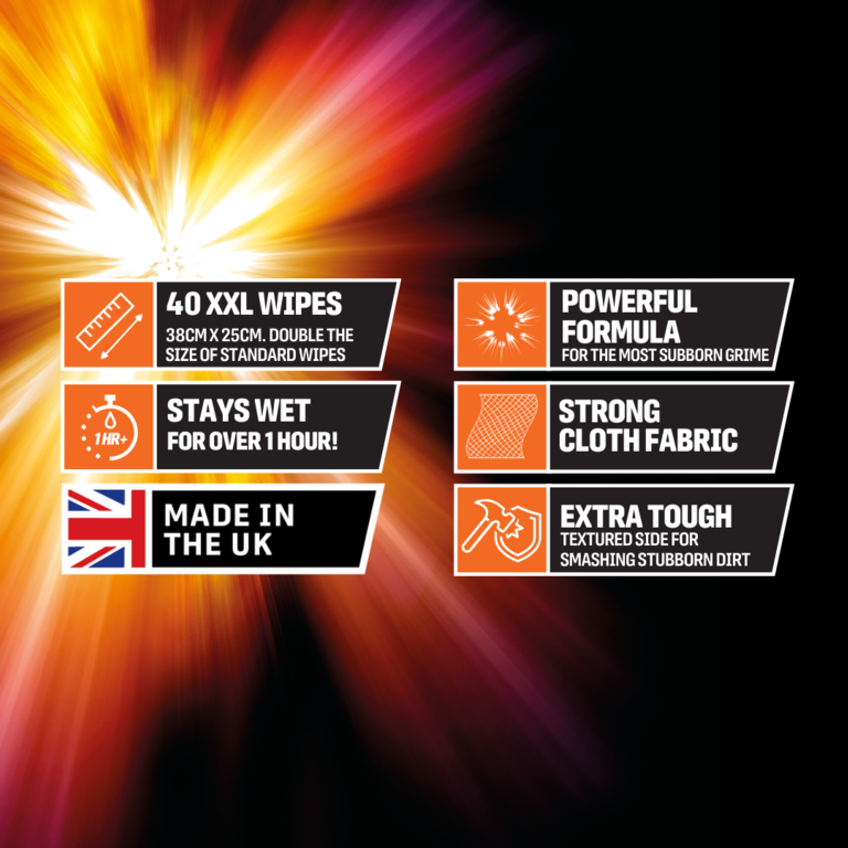 Ultragrime Pro Xtreme Xxl Clothwipes Pack 40