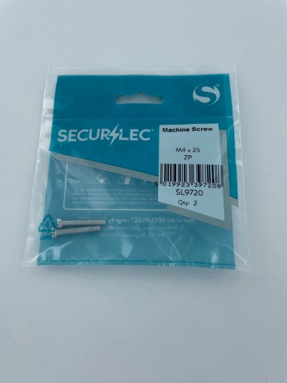 Securlec Machine Screw Zp M4 X 25mm Pack 2