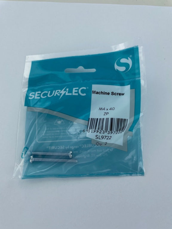 Securlec Machine Screw Zp M4 X 40mm Pack 2